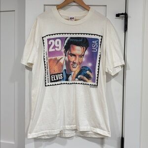 Vintage 1992 single stitch pre-shrink 100% cotton Elvis tee shirt size XL